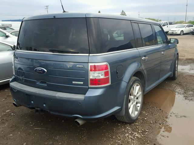 2FMHK6CT8ABA99619 - 2010 FORD FLEX SEL BLUE photo 4