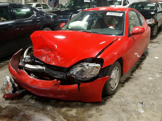 JHMZE137X4T000341 - 2004 HONDA INSIGHT RED photo 2