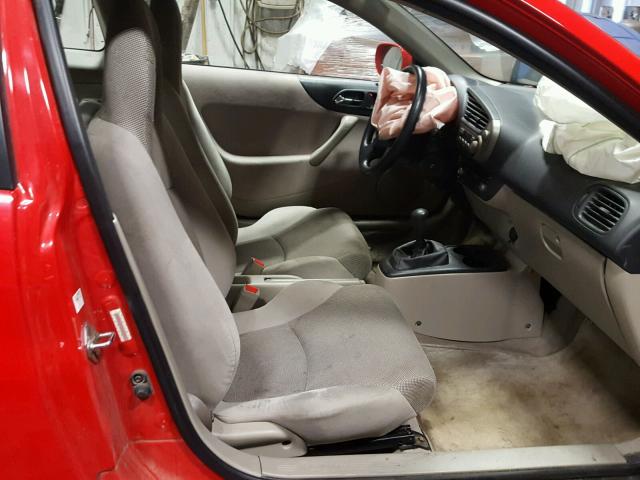 JHMZE137X4T000341 - 2004 HONDA INSIGHT RED photo 5