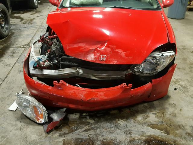 JHMZE137X4T000341 - 2004 HONDA INSIGHT RED photo 9