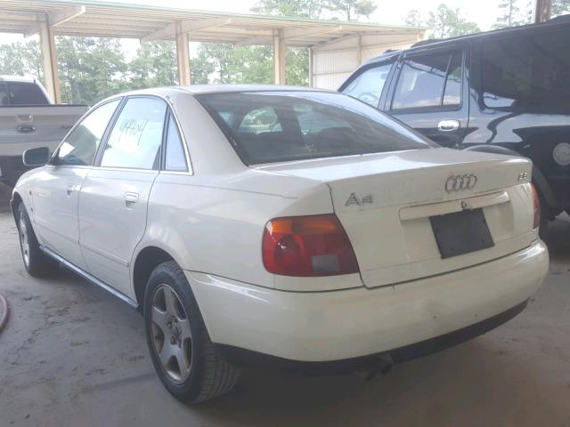 WAUDA88D9TA001731 - 1996 AUDI A4 WHITE photo 3