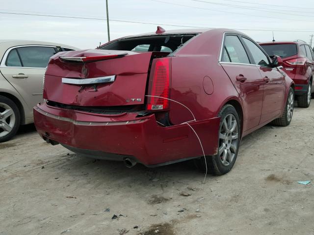 1G6DF577090136547 - 2009 CADILLAC CTS RED photo 4