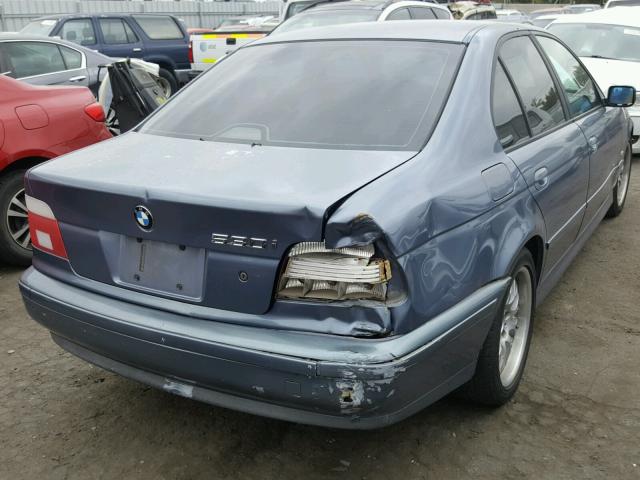 WBADT63441CF11253 - 2001 BMW 530 I AUTO BLUE photo 4