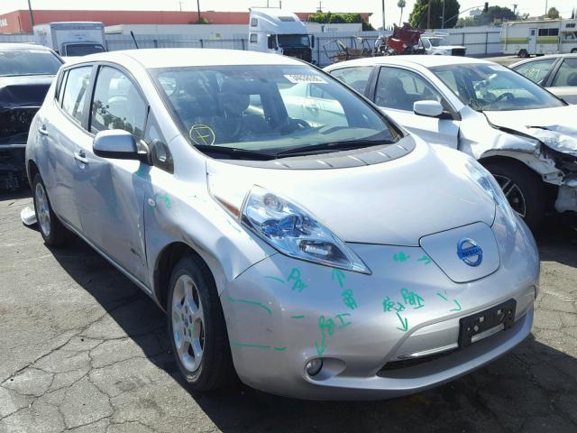 JN1AZ0CP9BT009609 - 2011 NISSAN LEAF SV SILVER photo 1