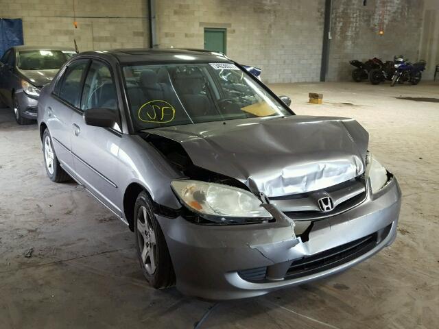 2HGES26724H616530 - 2004 HONDA CIVIC EX GRAY photo 1