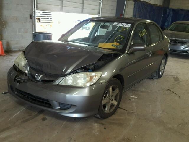 2HGES26724H616530 - 2004 HONDA CIVIC EX ნაცრისფერი ფოტო 2