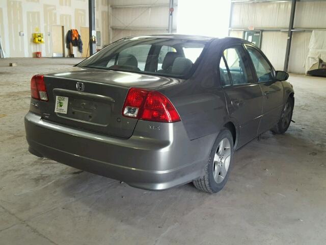 2HGES26724H616530 - 2004 HONDA CIVIC EX ნაცრისფერი ფოტო 4