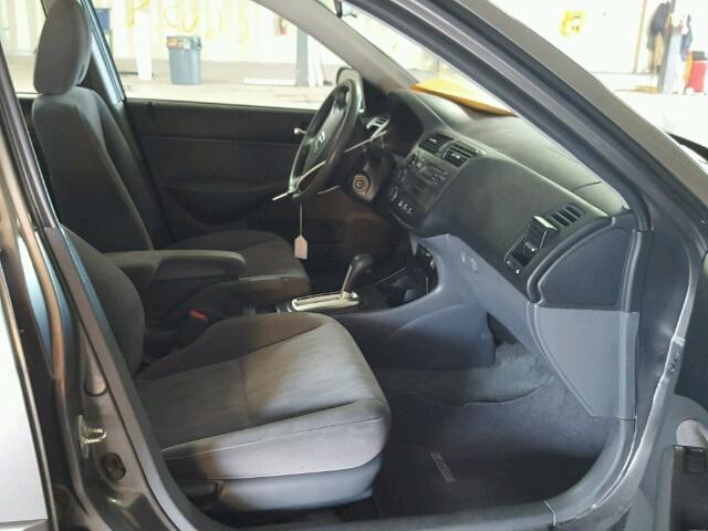 2HGES26724H616530 - 2004 HONDA CIVIC EX ნაცრისფერი ფოტო 5