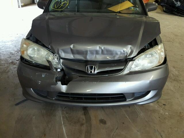 2HGES26724H616530 - 2004 HONDA CIVIC EX ნაცრისფერი ფოტო 7