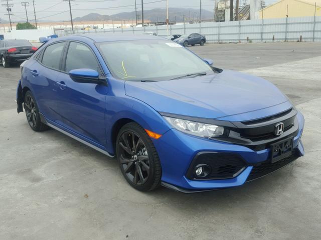 SHHFK7H4XJU409192 - 2018 HONDA CIVIC SPOR BLUE photo 1