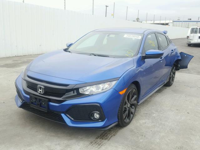SHHFK7H4XJU409192 - 2018 HONDA CIVIC SPOR BLUE photo 2