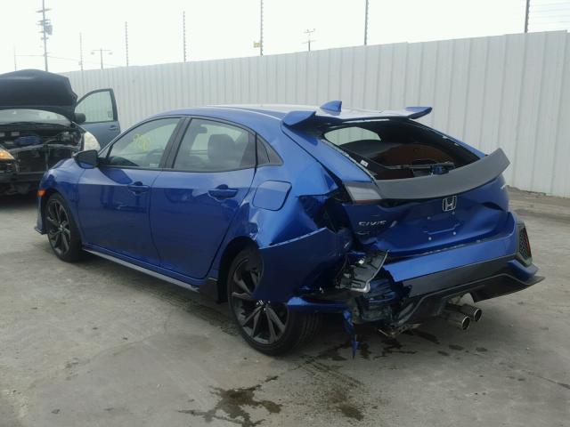 SHHFK7H4XJU409192 - 2018 HONDA CIVIC SPOR BLUE photo 3
