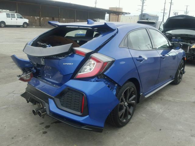 SHHFK7H4XJU409192 - 2018 HONDA CIVIC SPOR BLUE photo 4
