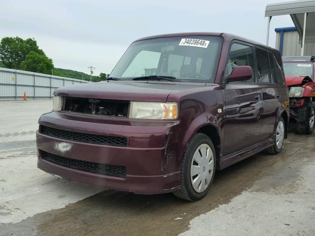 JTLKT334050183539 - 2005 TOYOTA SCION XB PURPLE photo 2