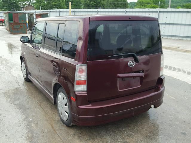 JTLKT334050183539 - 2005 TOYOTA SCION XB PURPLE photo 3