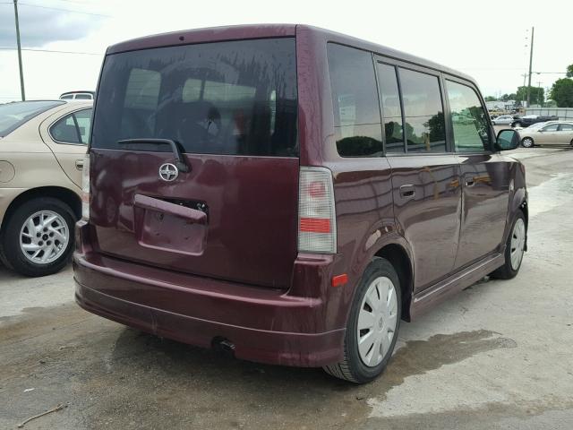 JTLKT334050183539 - 2005 TOYOTA SCION XB PURPLE photo 4