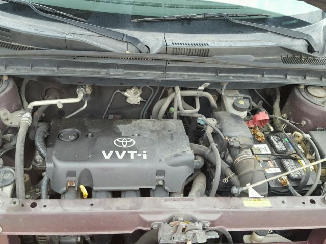 JTLKT334050183539 - 2005 TOYOTA SCION XB PURPLE photo 7
