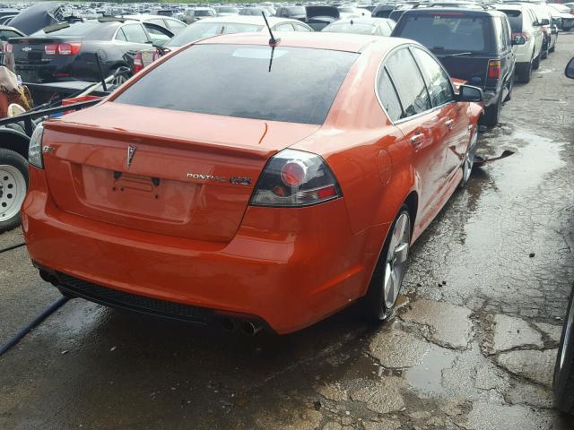 6G2EC57Y58L126457 - 2008 PONTIAC G8 GT ORANGE photo 4