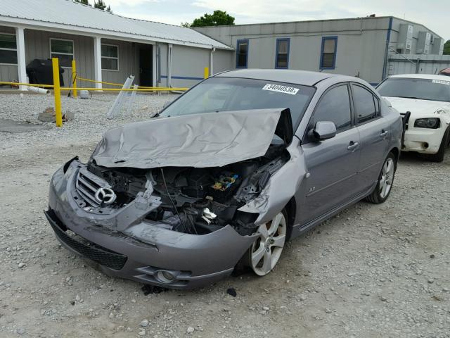 JM1BK123041211747 - 2004 MAZDA 3 S GRAY photo 2