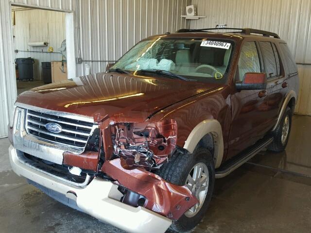 1FMEU74E19UA10093 - 2009 FORD EXPLORER E MAROON photo 2