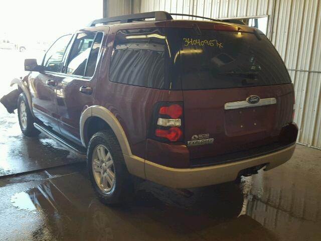 1FMEU74E19UA10093 - 2009 FORD EXPLORER E MAROON photo 3