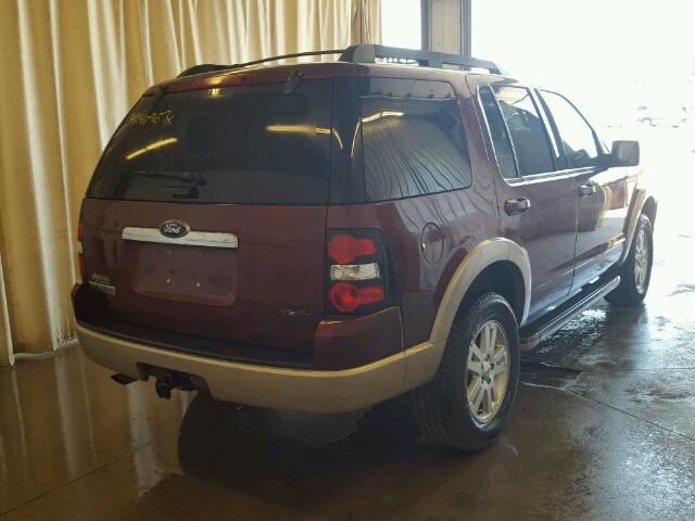 1FMEU74E19UA10093 - 2009 FORD EXPLORER E MAROON photo 4