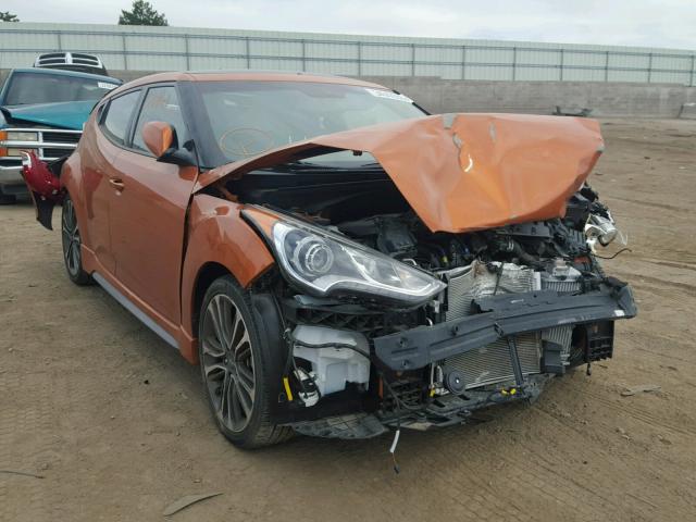 KMHTC6AE0GU275920 - 2016 HYUNDAI VELOSTER T ORANGE photo 1