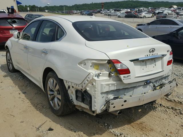 JN1BY1AR3DM601473 - 2013 INFINITI M37 X WHITE photo 3