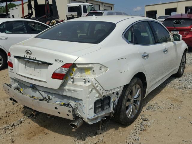 JN1BY1AR3DM601473 - 2013 INFINITI M37 X WHITE photo 4