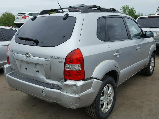 KM8JN72D07U631585 - 2007 HYUNDAI TUCSON SE SILVER photo 4