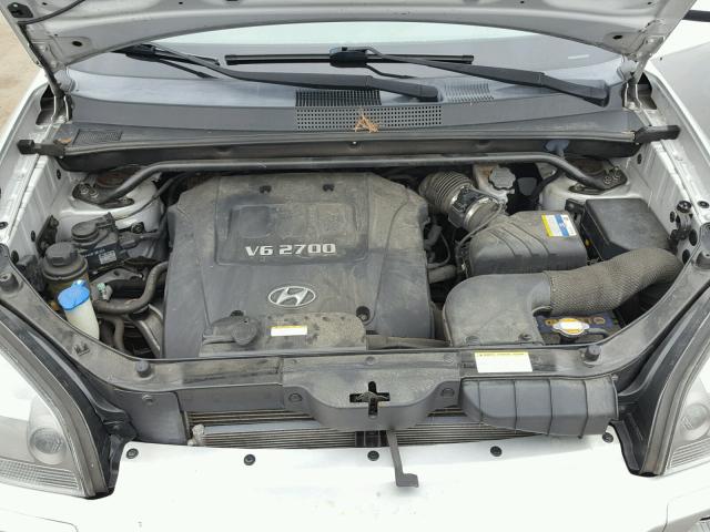 KM8JN72D07U631585 - 2007 HYUNDAI TUCSON SE SILVER photo 7