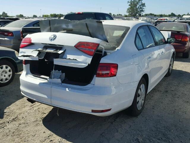 3VW1K7AJ8FM335993 - 2015 VOLKSWAGEN JETTA BASE WHITE photo 4