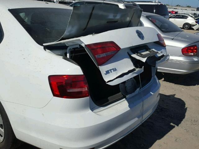 3VW1K7AJ8FM335993 - 2015 VOLKSWAGEN JETTA BASE WHITE photo 9