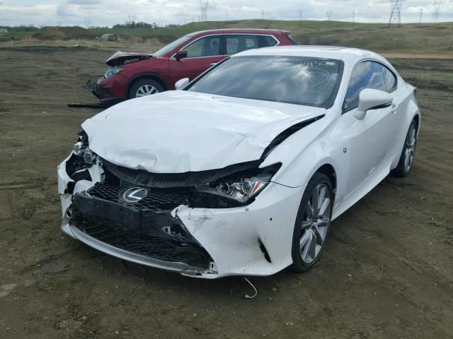 JTHHE5BC4F5010386 - 2015 LEXUS RC 350 WHITE photo 2