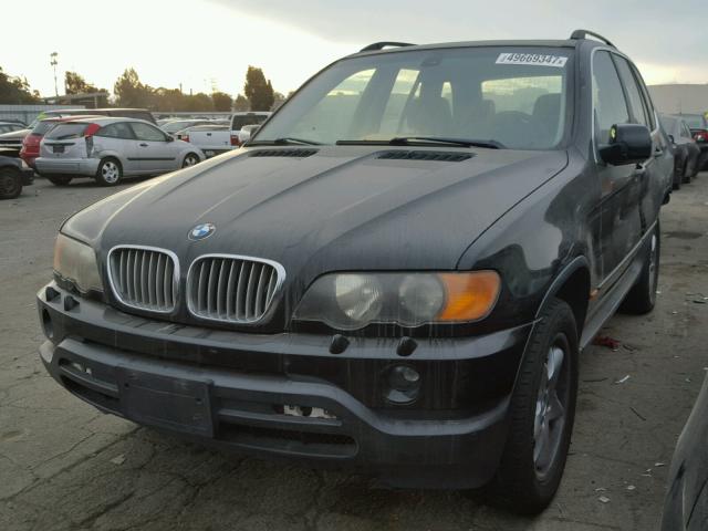 WBAFB33551LH16244 - 2001 BMW X5 4.4I BLACK photo 2