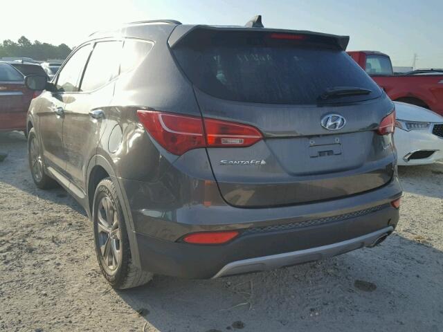 5XYZU3LB3DG113676 - 2013 HYUNDAI SANTA FE S GRAY photo 3