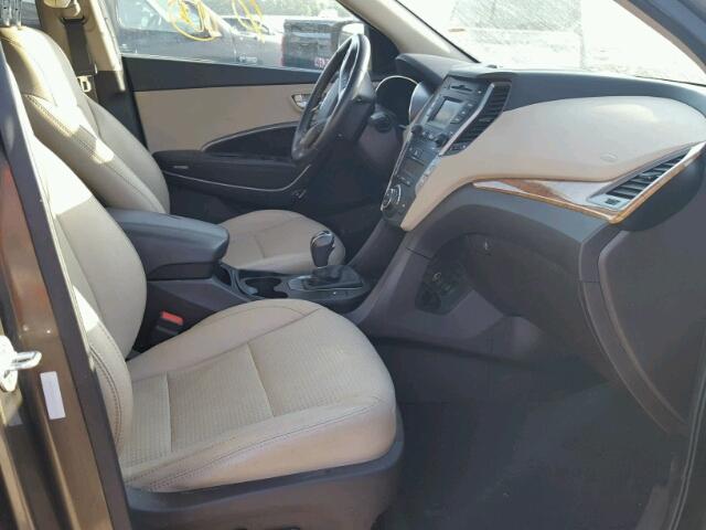 5XYZU3LB3DG113676 - 2013 HYUNDAI SANTA FE S GRAY photo 5