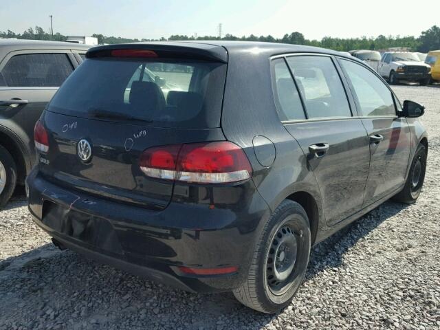 WVWDB7AJ8DW127318 - 2013 VOLKSWAGEN GOLF BLACK photo 4