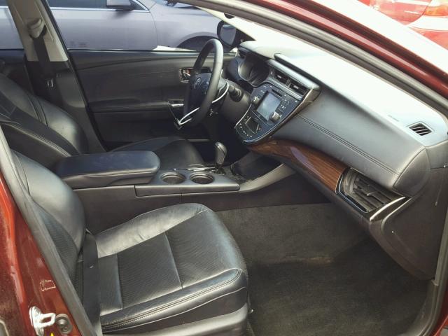 4T1BK1EB1FU186048 - 2015 TOYOTA AVALON XLE BURGUNDY photo 5