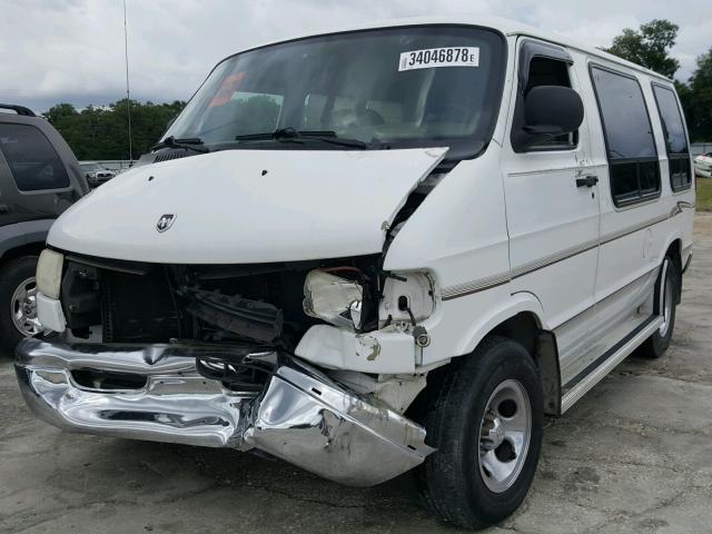 2B6HB11X51K532699 - 2001 DODGE RAM VAN B1 WHITE photo 2