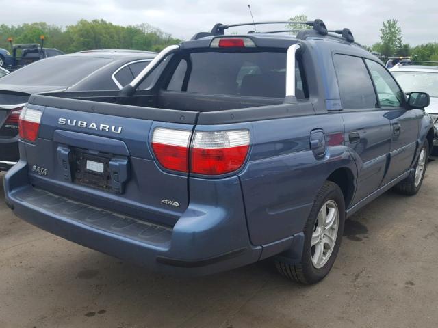 4S4BT62CX67102895 - 2006 SUBARU BAJA SPORT BLUE photo 4