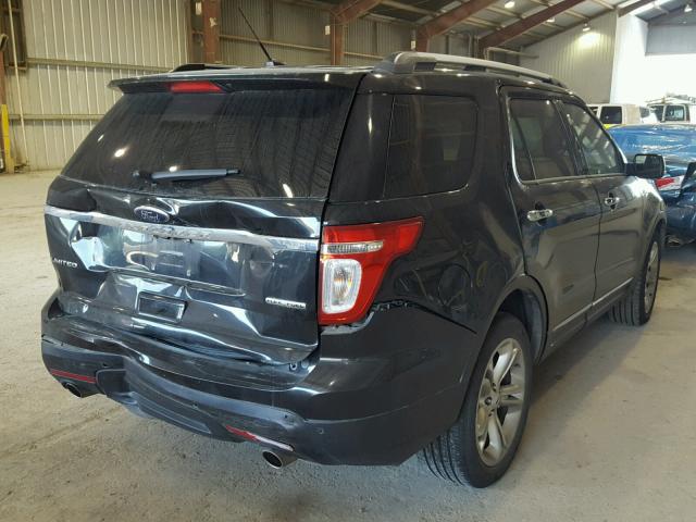 1FM5K7F86FGA04782 - 2015 FORD EXPLORER L BLACK photo 4