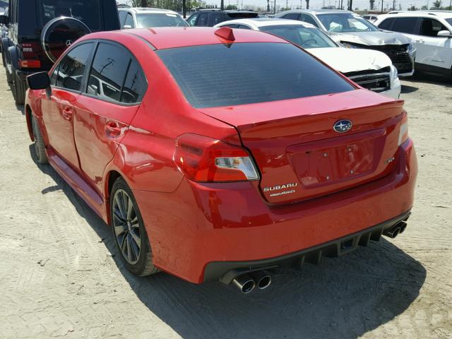 JF1VA1A64J9807247 - 2018 SUBARU WRX RED photo 3