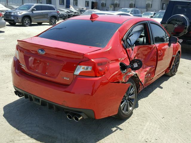 JF1VA1A64J9807247 - 2018 SUBARU WRX RED photo 4