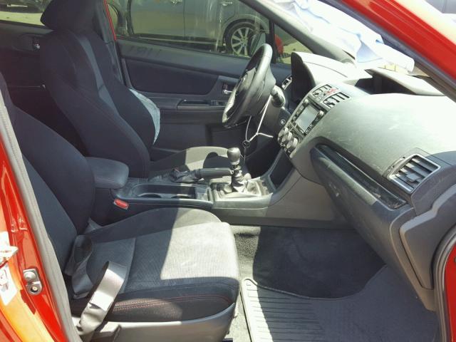 JF1VA1A64J9807247 - 2018 SUBARU WRX RED photo 5