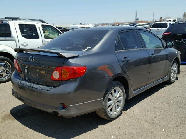 1NXBU4EE4AZ332151 - 2010 TOYOTA COROLLA BA CHARCOAL photo 4