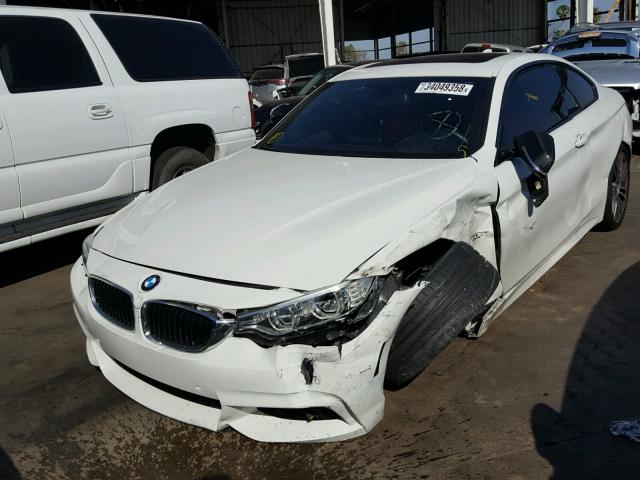 WBA3N7C57EK221599 - 2014 BMW 428 I WHITE photo 2