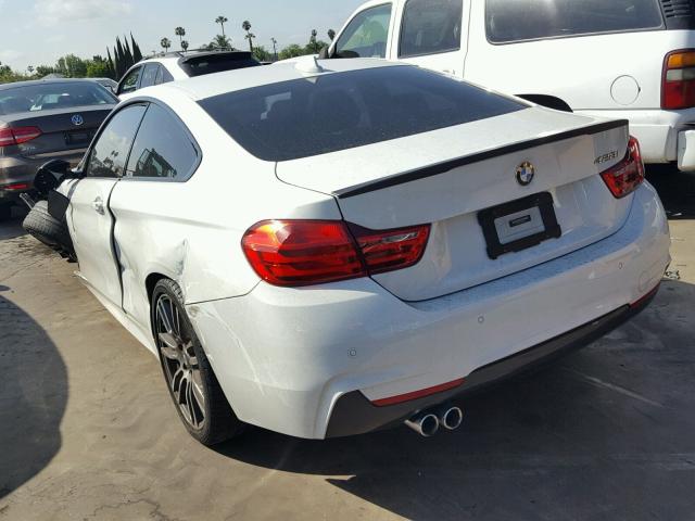 WBA3N7C57EK221599 - 2014 BMW 428 I WHITE photo 3