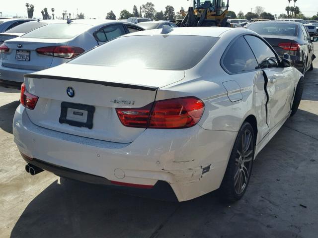 WBA3N7C57EK221599 - 2014 BMW 428 I WHITE photo 4