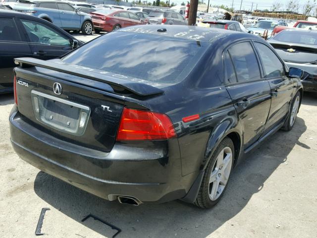 19UUA66234A025437 - 2004 ACURA TL BLACK photo 4